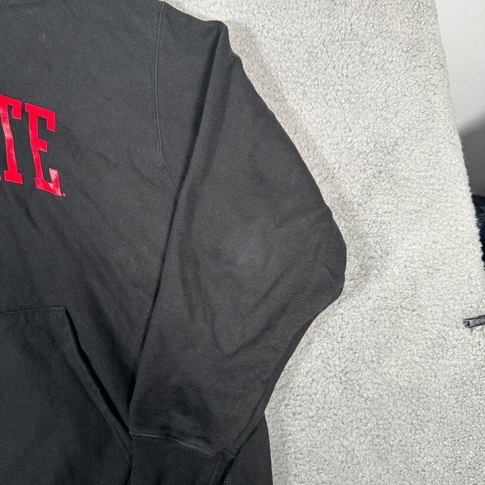 Ohio State Buckeyes Hoodie Mens 2XL Black Champion Reverse Weave Sweatshirt Fade - Picture 5 of 7